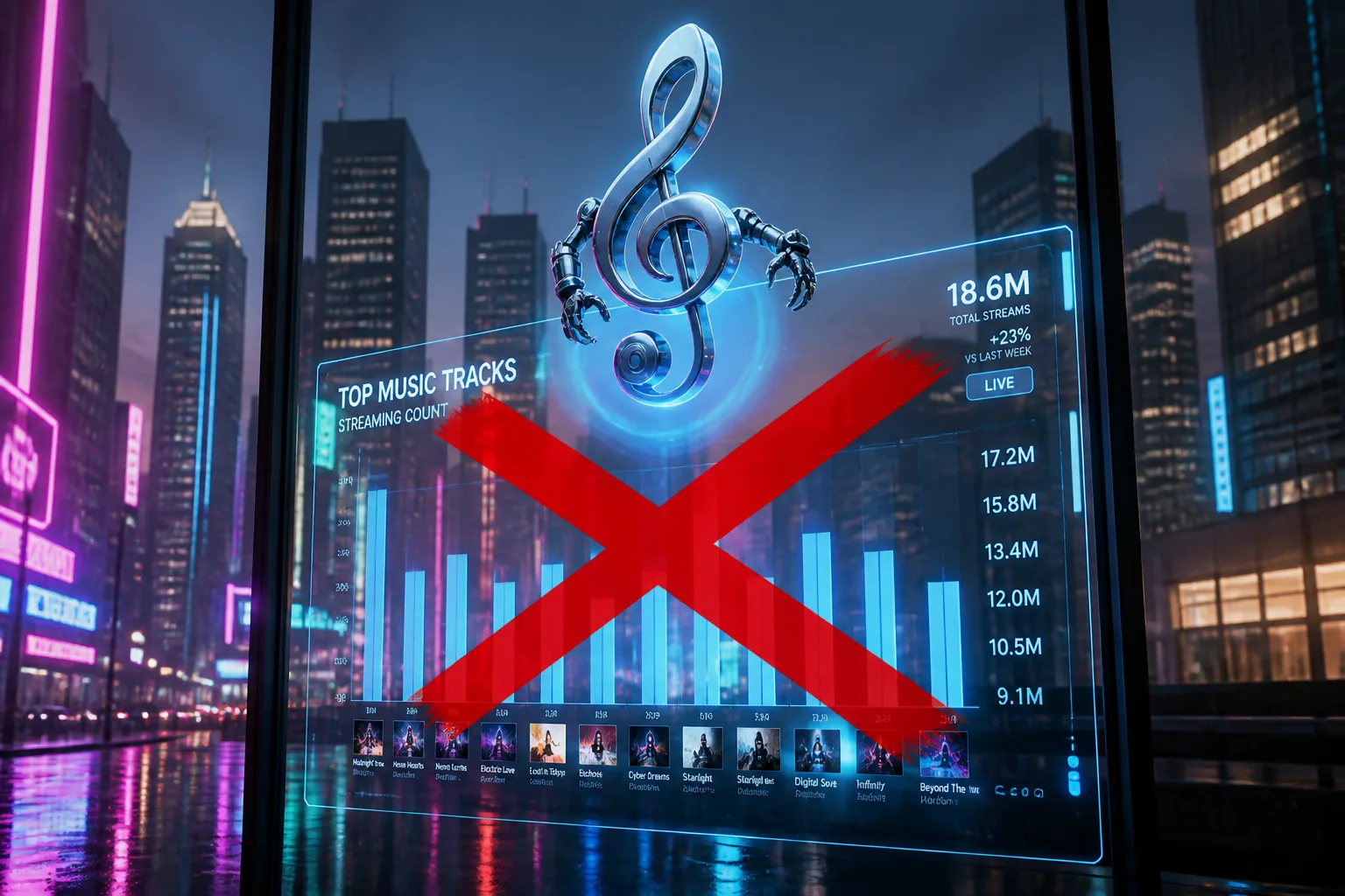 Major Record Labels Push Global Charts to Exclude Unlicensed AI Music
